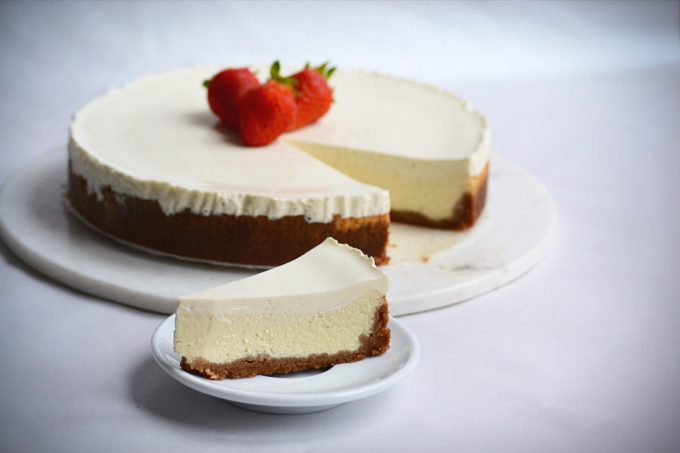 Verdens bedste cheesecake - Fyldt med af vanilje - favorit