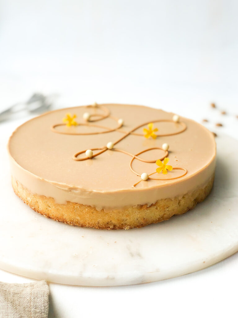 Blondie med karamel ganache NannaBroe Kageliv