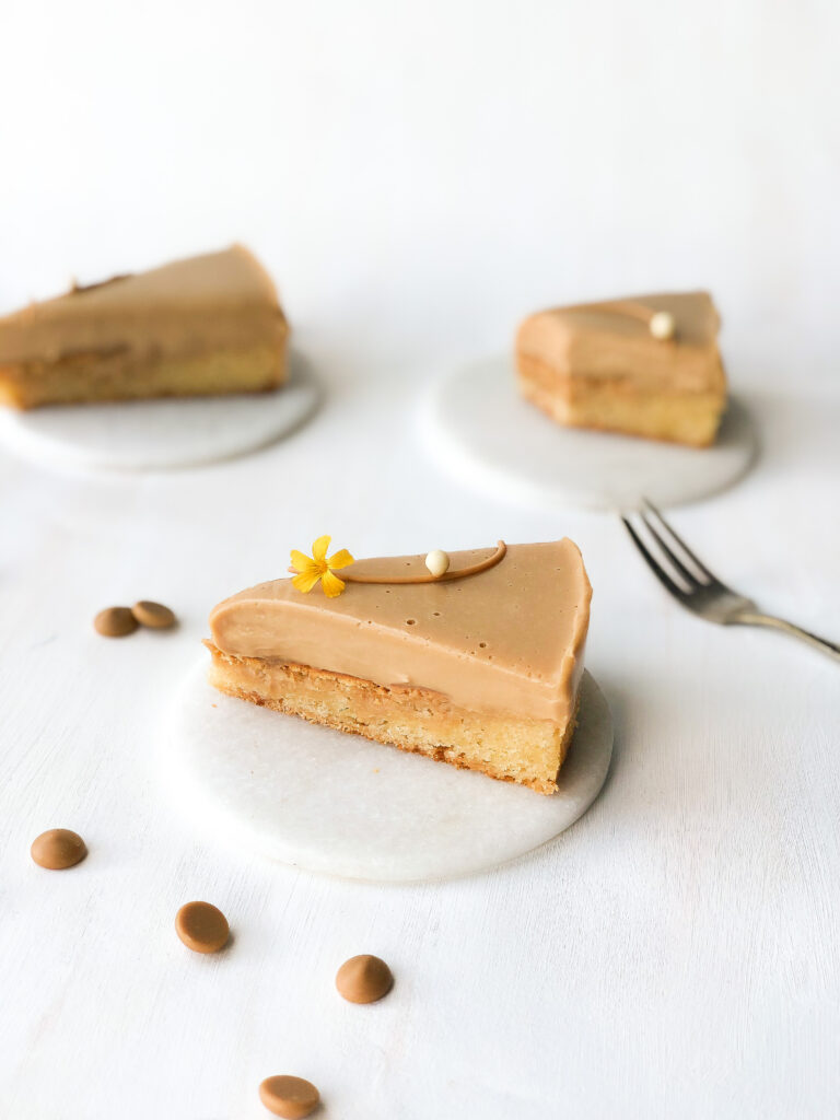 Blondie med karamel ganache NannaBroe Kageliv